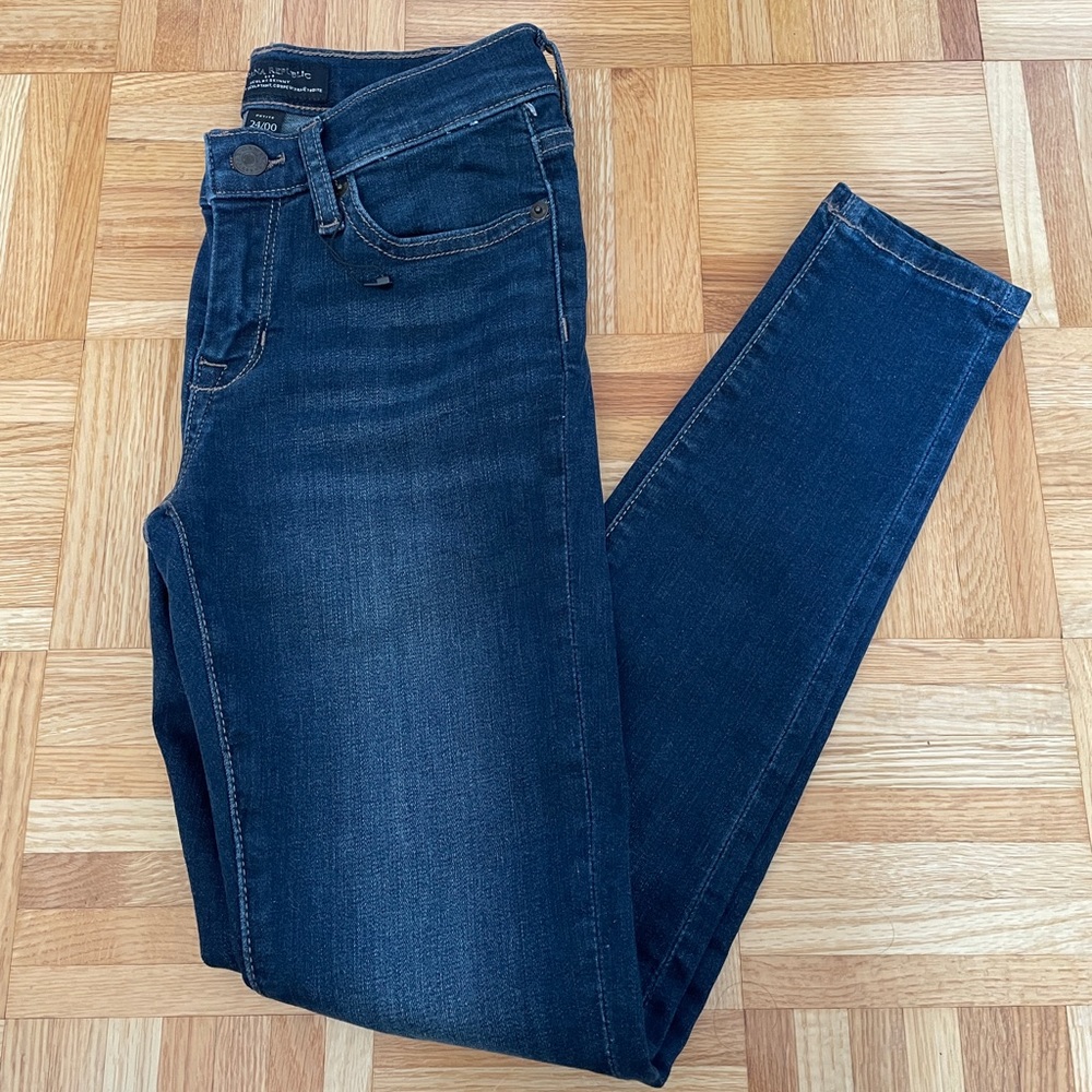 Banana Republic Dark Blue Skinny Sculpt Skinny Jeans - Size 24/00P (Petite) -New